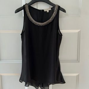 Socialite black off sleeve blouse